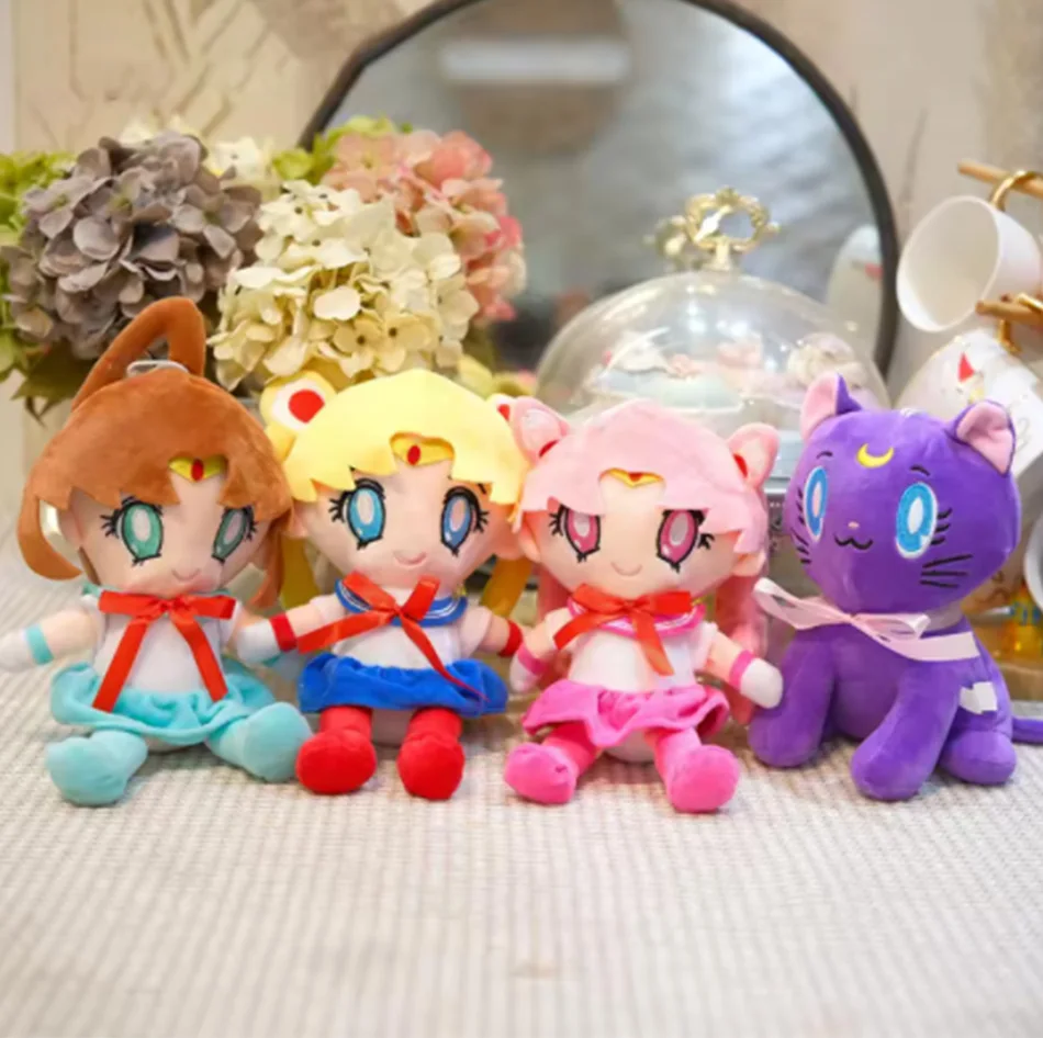 Kawaii Sailord القمر ألعاب من نسيج مخملي القمر القط القمر الأرنب لطيف فتاة القلب شغل أنيمي دمية هدية ديكور غرفة نوم المنزل هدية عيد ميلاد #2