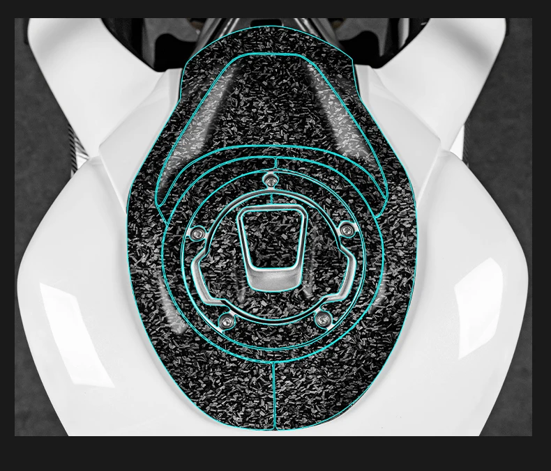 For 2025 CFMOTO 450SR Premium Carbon Fiber Sticker - Custom Position Color-Changing Anti-Scratch UV-Resistant Stylish