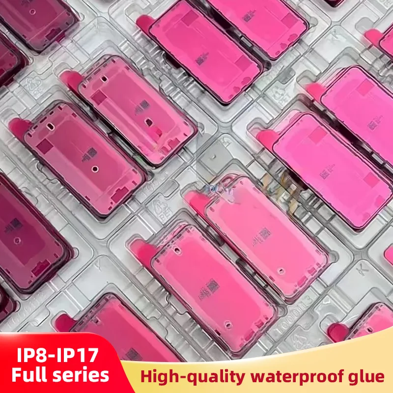 YCS M.Y  High-quality Waterproof Glue for IPhone 8-17 10PCS Strong Adhesion Front and Back Frame Adhesive Sticker