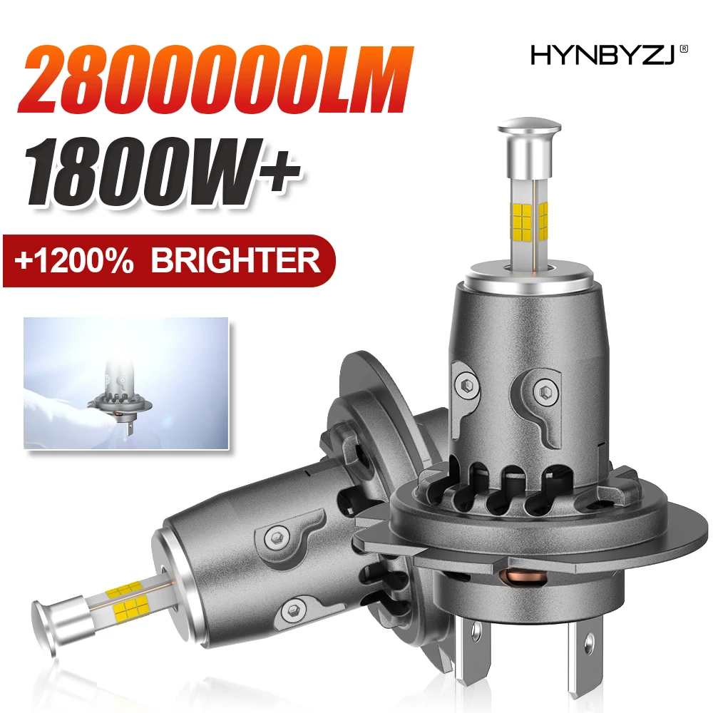 

HYNBYZJ 360 H7 LED Headlight Bulb CANBUS 9980 CSP Chips 1:1 Plug and Play H4 H11 9005 9006 LED Car Headlamp Auto Lamp with Fan