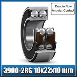 1PC 3900 3901 3902 3903 3904 3905 3906 2RS RS Double Row Sealed 3900RS 3901RS 3902RS 3903RS 3904RS Angular Contact Ball Bearings