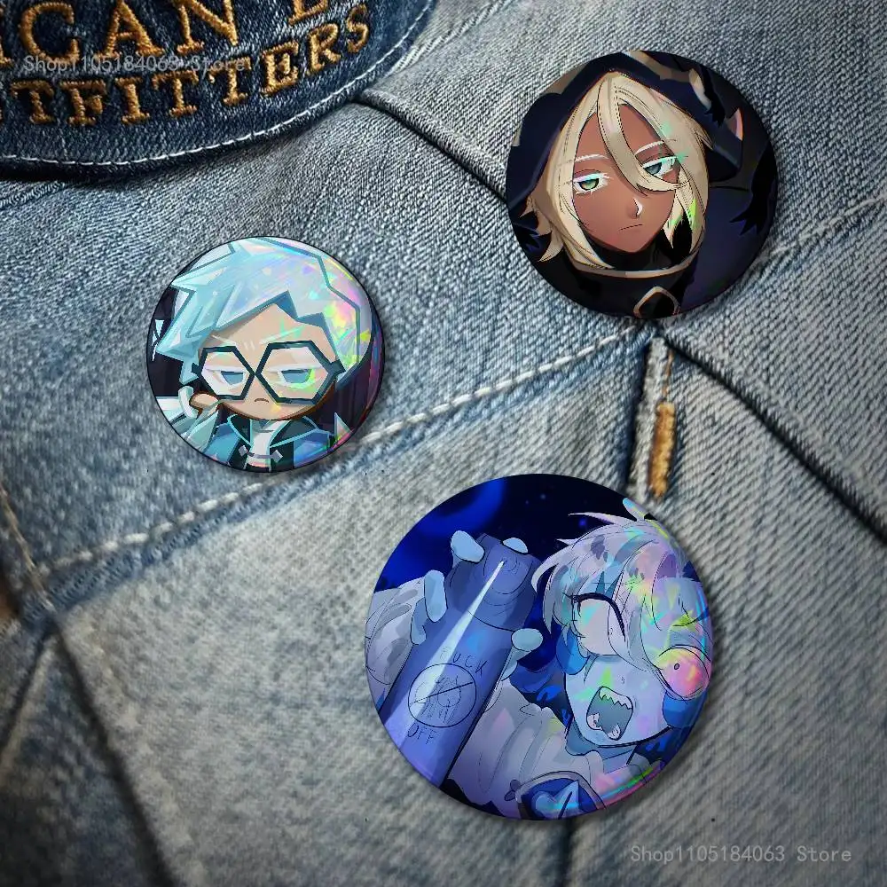 Funny Game Cookies R-Run Badges Button Round Creative Pin Brooch Badge Bag Decor Fans Collect Friends Gifts