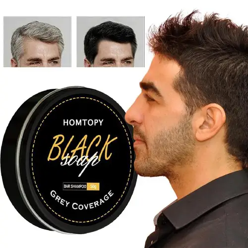 헤어 다크닝 샴푸 바, 천연 폴리고넘 회색 헤어 커버리지 비누, 회색 제모 비누, 압축 비누 바, 헤어 커버용 