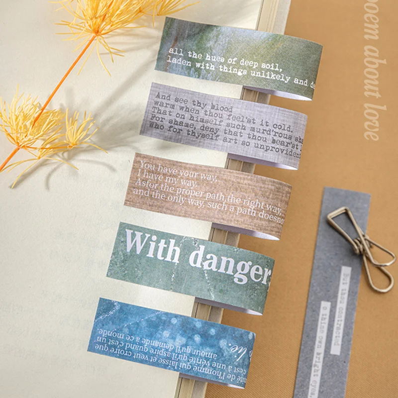 

Mr. Paper Retro Text Stickers 48 sheets/pack Warm Poems Me Love You Stickers Valentine's Day Birthday Romantic Gifts Decoration