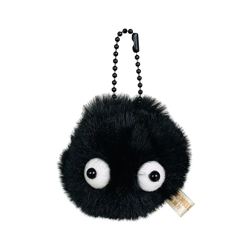 1 pièces dessin animé Anime petite boule d'elfe de charbon en peluche jouet mignon petit Briquette porte-clés en peluche poupée sac accessoires pour les Fans de bande dessinée