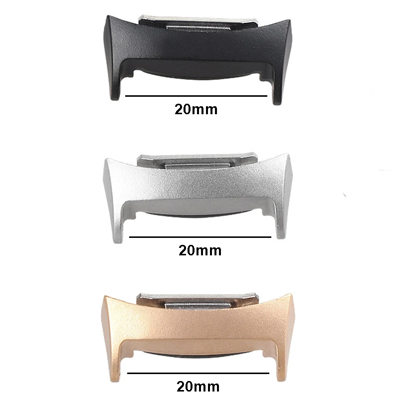 2 قطعة 20 مللي متر سوار فولاذي غير قابل للصدأ موصل لسامسونج جير S2 RM-720 استبدال الملحقات اتصال محول موصلات معدنية