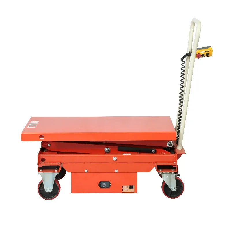 

【Хит продаж】Гидравлический ножничный подъемник NIULI с ножным приводом, тележка-платформа 350 кг, 500 кг, 800 кг, 1000 кг, электрический ножничный подъемник