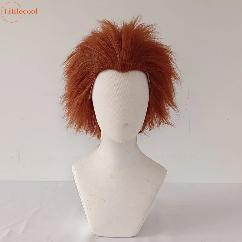 

Высококачественный парик для косплея «Невеста Чаки», короткий коричневый, оранжевый, пушистый, термостойкие синтетические волосы, парики из фильма аниме + шапочка для парика