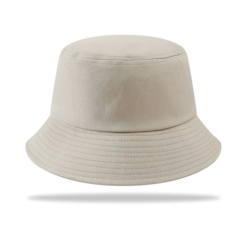 Custom DIY Logo Bucket Hat for Men Women Sun Beach Outdoor Fisherman Hats Unisex Chapeau Panama bucket Cap women