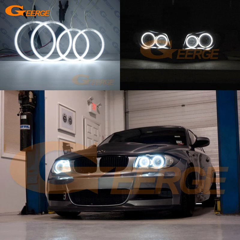 Geerge For BMW 1 Series E81 E87 E82 E88 Excellent Ultra Bright CCFL Angel Eyes Kit Halo Rings