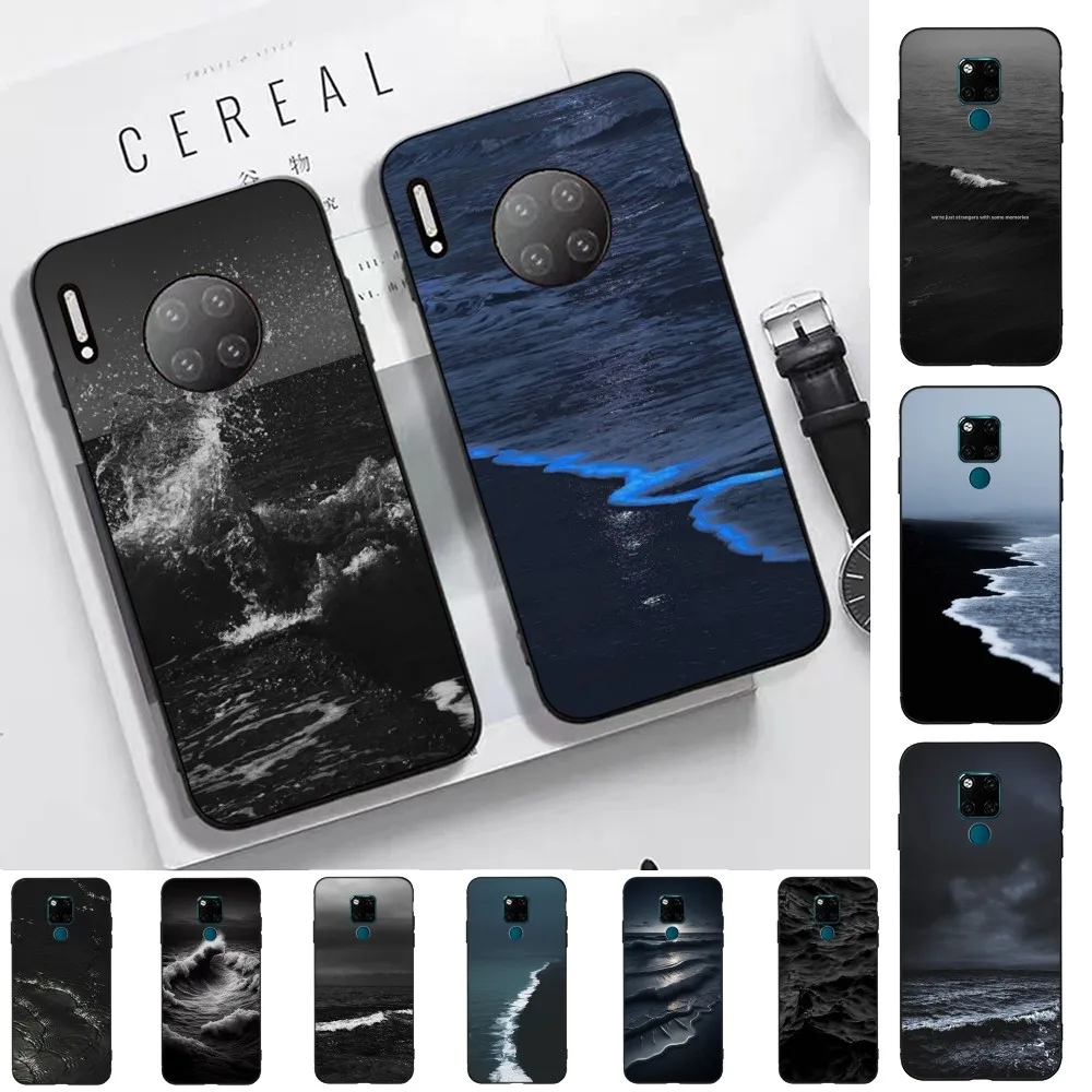 Black Sea Wave Water Phone Case For Huawei Mate 10 20 30 40 50 lite pro Nova 3 3i 5 6 SE 7 pro 7SE