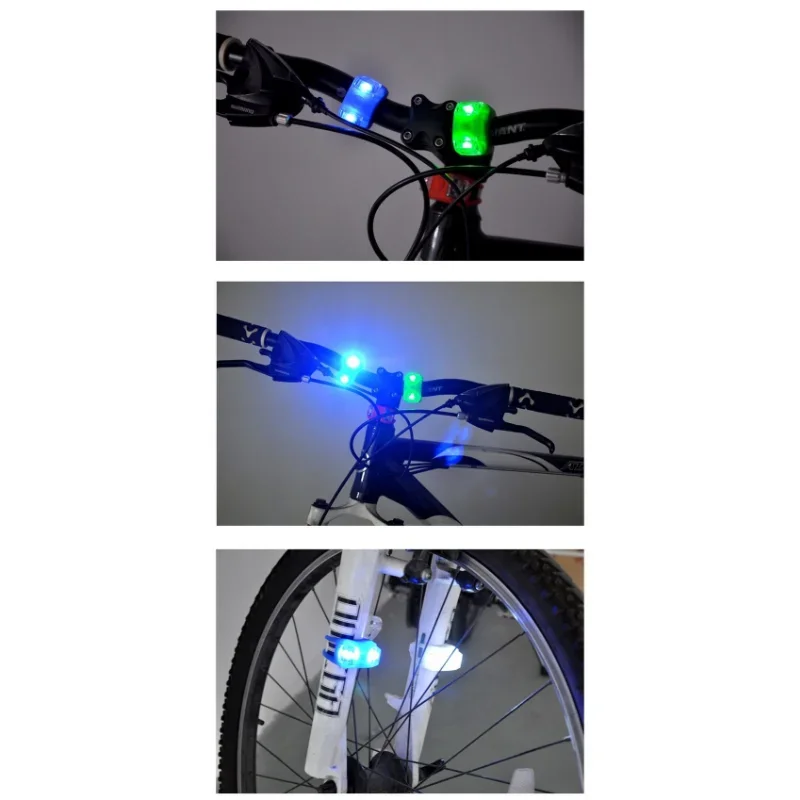 Bicycle Silicone Frog Light 6th Generation 2023 Electronic Warning Double LED Strobe Light Double Eye Light Tail  LED