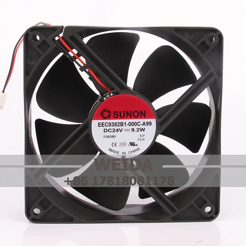 

Cooling fan for SUNON EEC0382B1-000C-A99 120X120X38MM 12CM 12038 24V Chassis Heat Dissipation Centrifugal Exhaust Industrial Fan