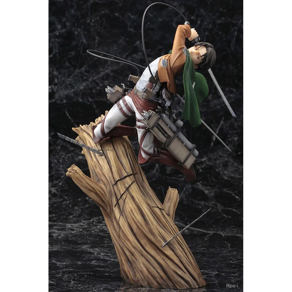 20CM Levi Ackerman Figure Anime Attack On Titan Proportion Fighting Cool Animation Model Toy Gift Collection Ornaments PVC