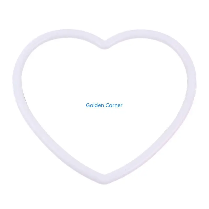 E15D Anéis plástico forma coração