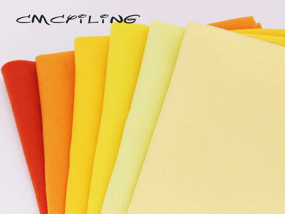 1,2 MM Gelb Lila Glatt Hohe Dichte Weichem Filz, DIY Tuch Für Home Nähen Puppen & Handwerk, spielzeug Dekoration Material / Non-Woven – Detail 3