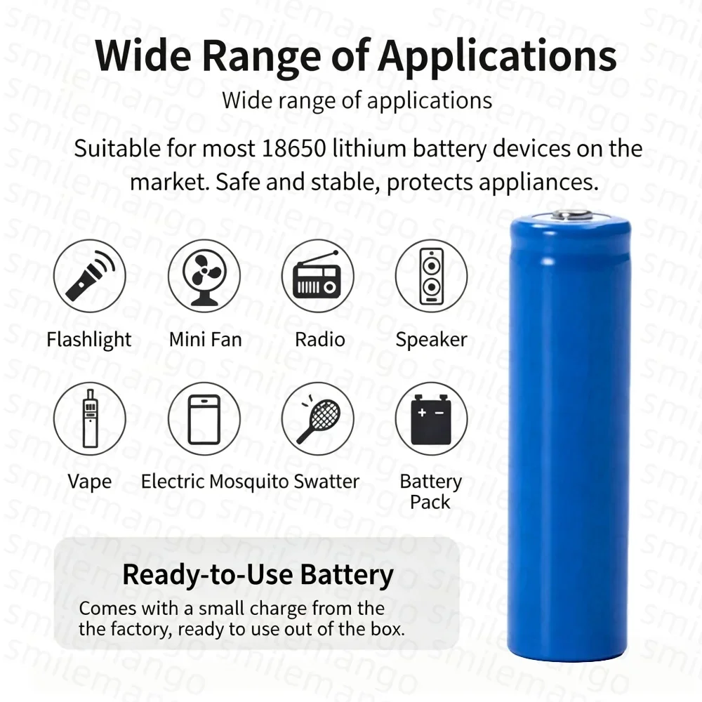 New Original 18650 3.7 v 2000 mah Rechargeable Battery ICR18650 with Pointed Charger For Flashlight Batteries 18650 LI-Ion