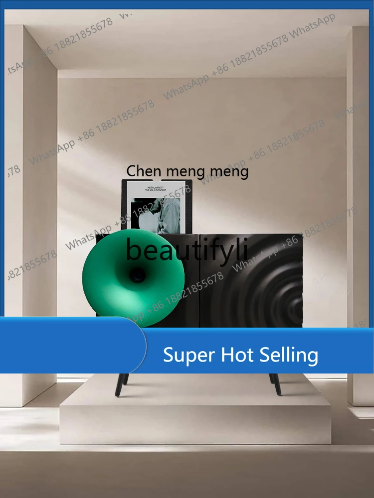 C6601 i7s خزانة الفونوغراف المتكاملة مشغل تسجيلات الفينيل ضوء غرفة المعيشة الفاخرة صندوق الصوت بلوتوث #1