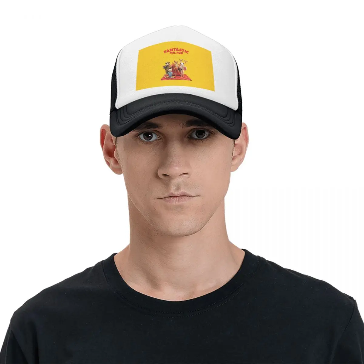 Fantastic Mr Fox Movie Poster Cap Fashion Mesh Baseball Caps Adjustable Hat Hip Hop Summer Unisex Baseball Hats