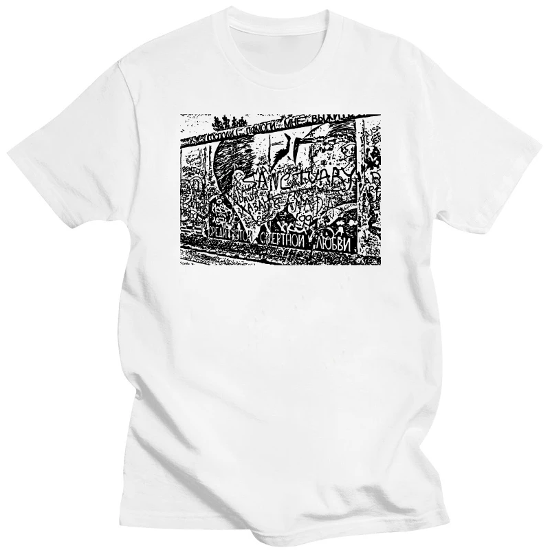 Berlin Wall East Side Sanctuary Unisex T Shirt Cotton Short Sleeve Tee Shirt