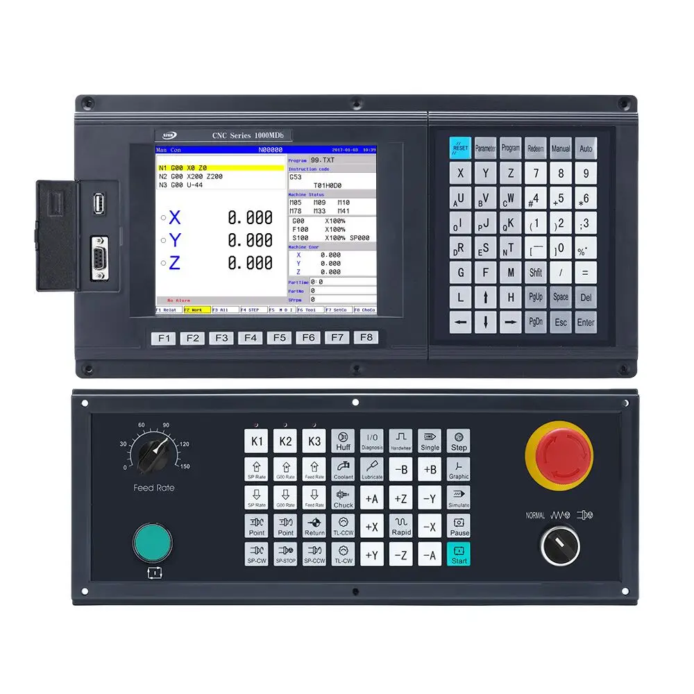 

New modbus type 5 axis CNC milling controller for big VMC machine centre support PLC Ethernet similar as GSK motor controller