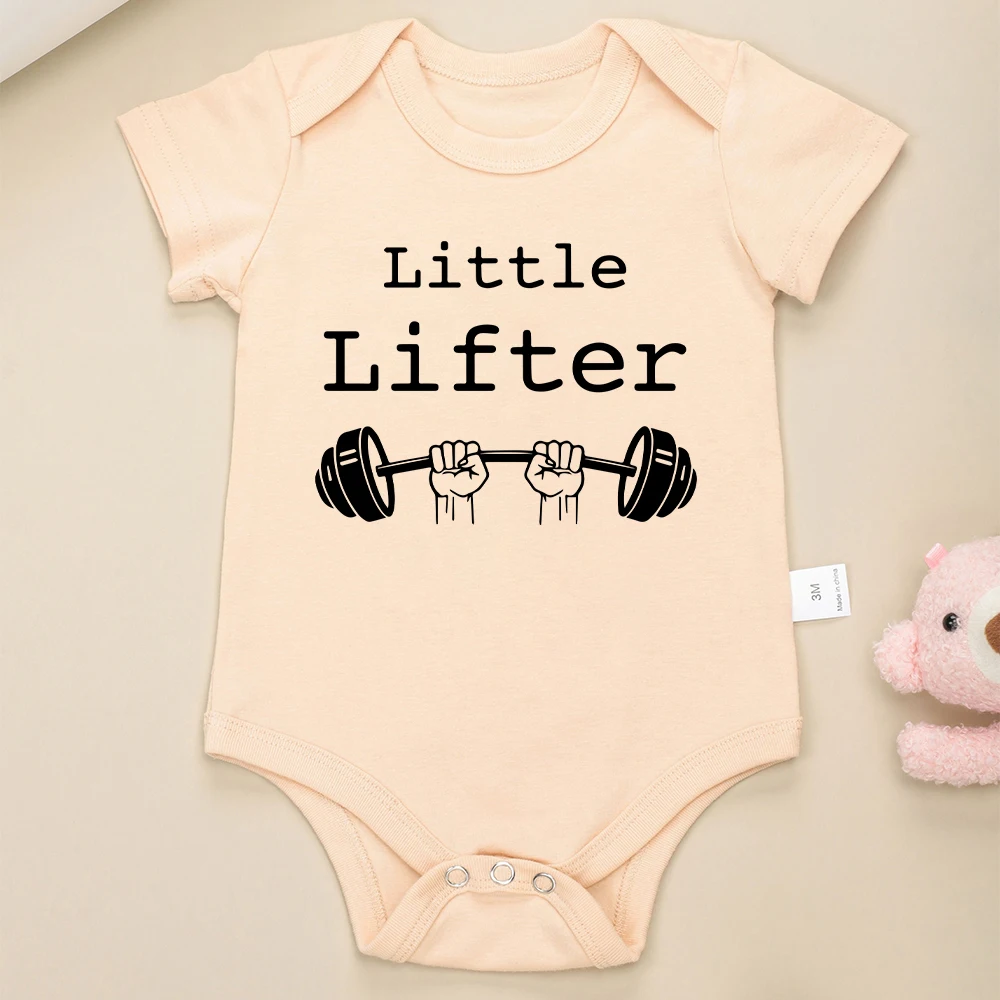 Little Lifter Fun Cute Baby Boy Girl Clothes 0-24 Months Newborn Cotton Skin-friendly Onesies High Quality Popular Infant Romper