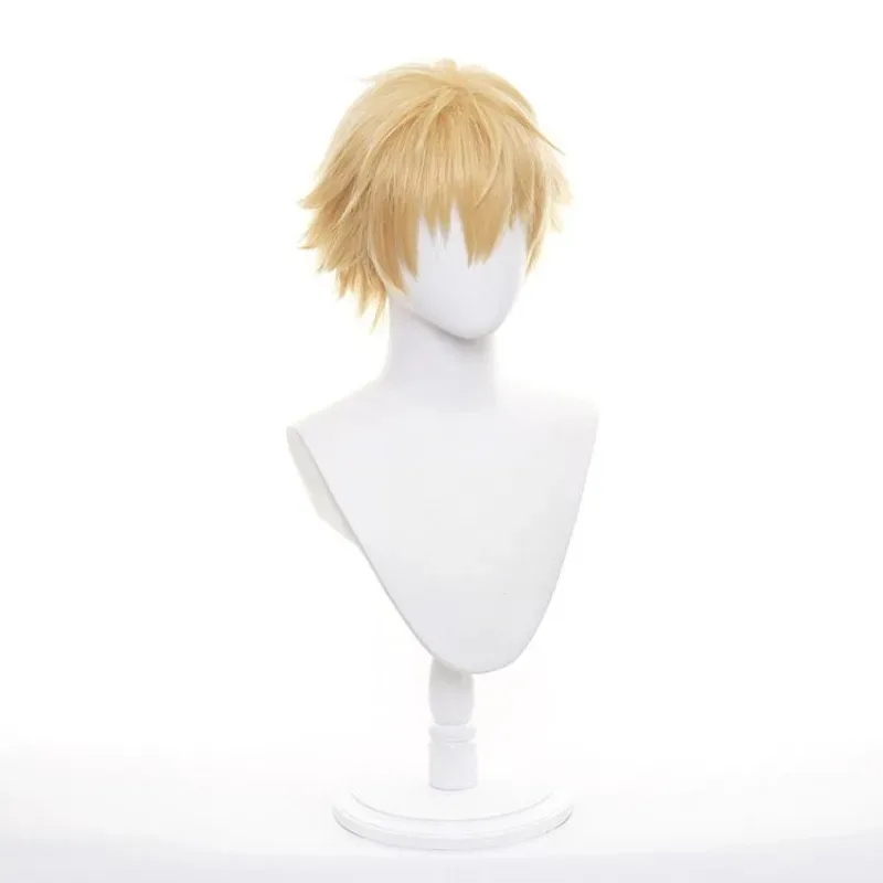 Chainsaw Man Denji Cosplay Synthetic Short Curly Anime Coser Cute Girl Heat Resistant Fiber Wig Halloween s;3'c,5.y;8'v, view 3