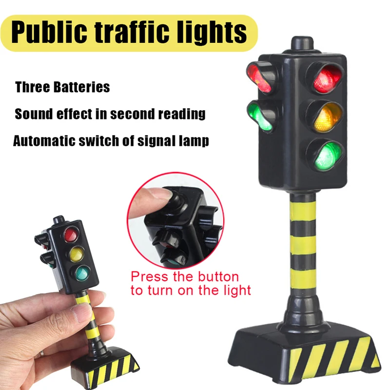 Kids Mini Traffic Signs Light Speed Camera Toy with Music LED Traffic rule toy