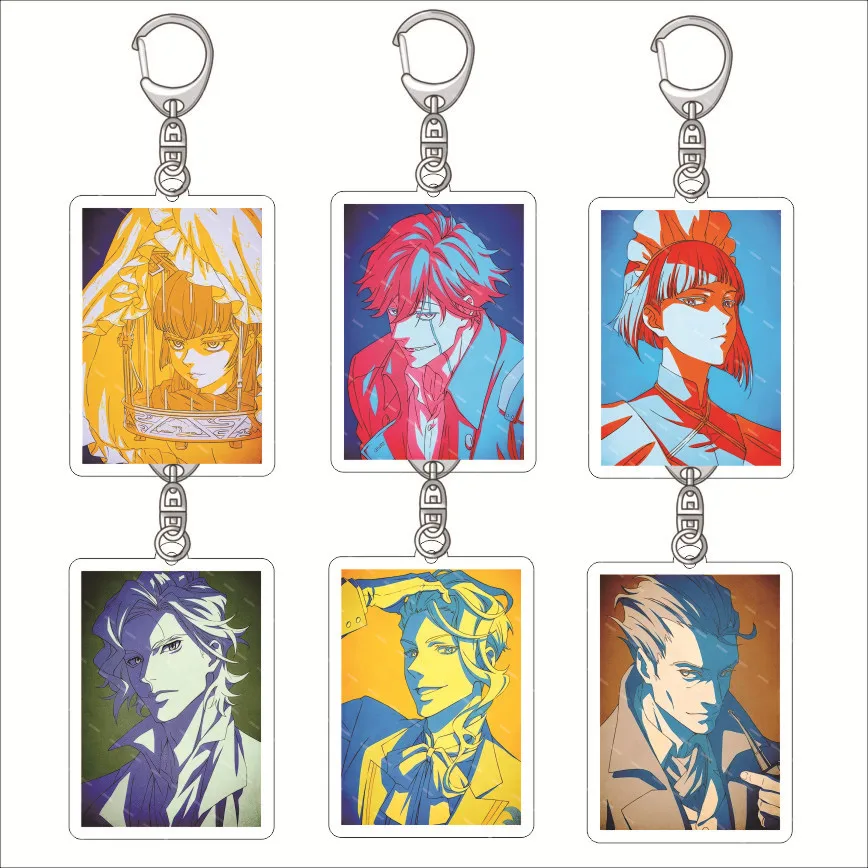 Undead Girl Murder Farce Anime Keyrings Keychain  chaveiros