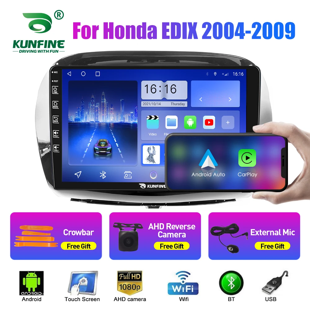Car Radio For Honda EDIX 2004-2009 2Din Android Octa Core Car Stereo DVD GPS Navigation Player Multimedia Android Auto Carplay