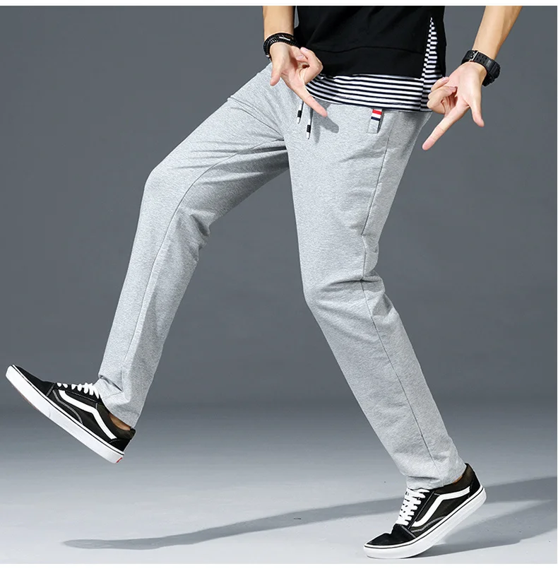 Herbst Hosen Männer Fitness Sportswear Trainingsanzug Elastische Taille Jogginghose Baumwolle Hosen Lose Turnhallen Jogger Track Hosen Herren M-8XL – Detail 16