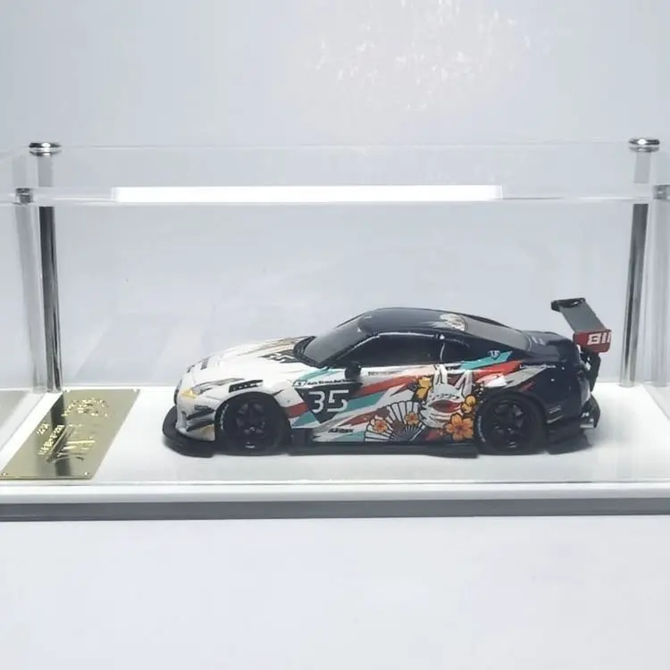 MYC 1:64 Daily GTR R35 Type 2.0 LB Widebody Fox Demon Mask Anime Painted Resin Model Car