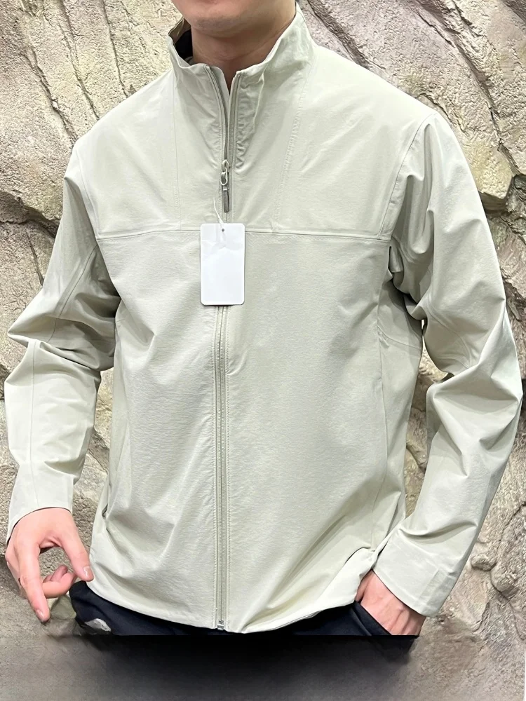 

High-End Fully Taped ell Jaet 3D Tailoring Qui Dry Windproof Waterproof Soft ell Coat for Men Autumn Season Zipper Cl...