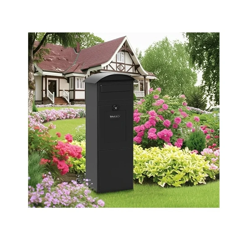 

Waterproof independent outdoor metal mailbox galvanized steel delivery locker home business mail package dropped