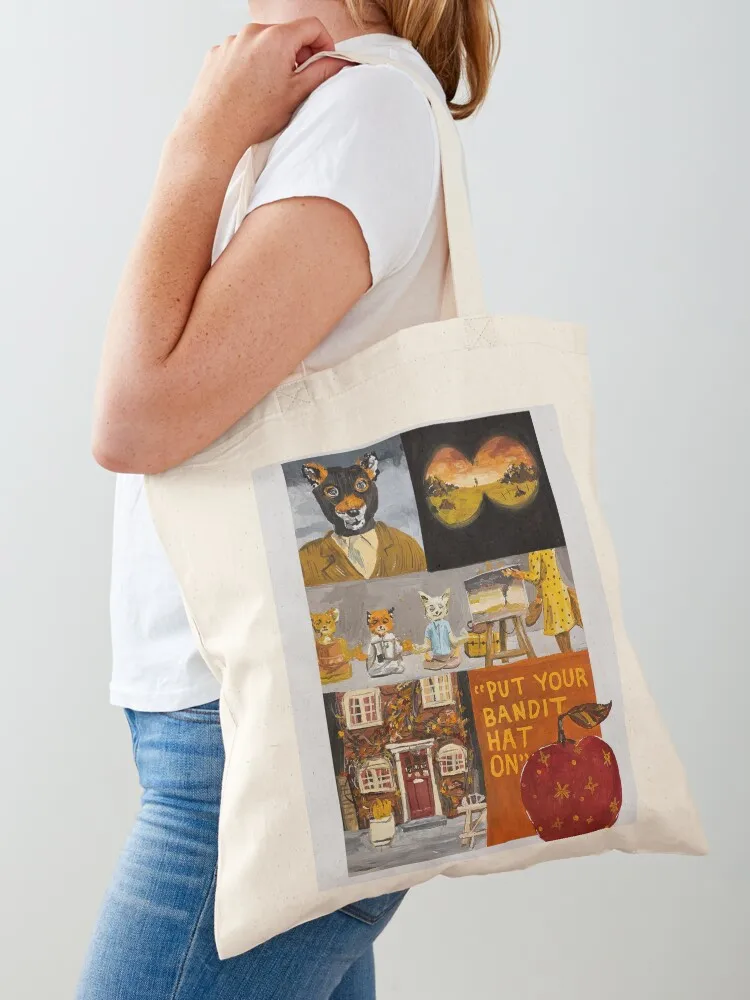 

fantastic mr. fox Tote Bag Fabric bag Shopping bags Candy bags custom bags