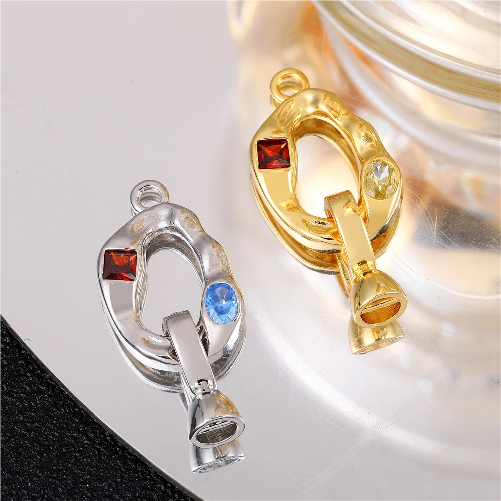 Simple New Fashion Jewelry Accessories Good Quality Exquisite Clasps & Hooks Gold Plated Handmade Making Components