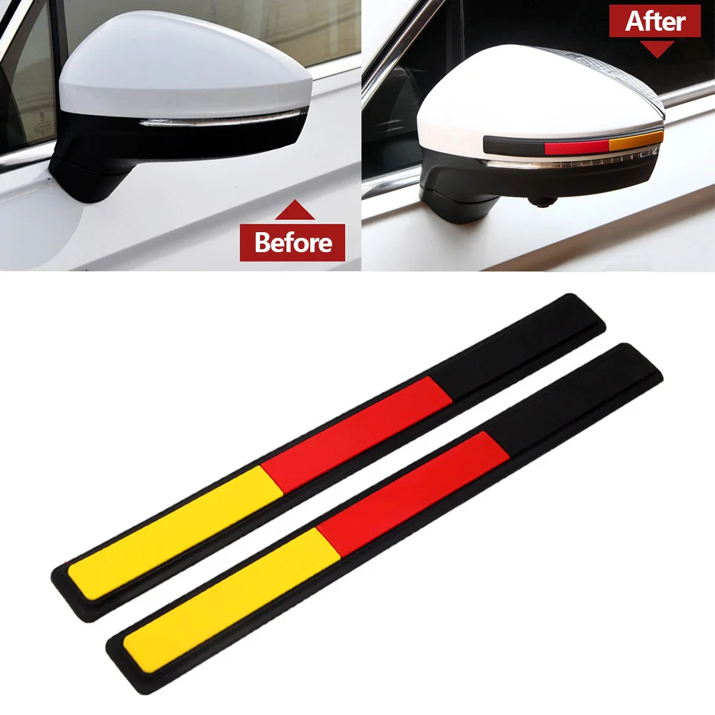 2pcs Auto Car Rearview Mirror Door Protector Guard Edge Protector Buffer Trim Molding Protection Strip Car Scratch Protector Bar