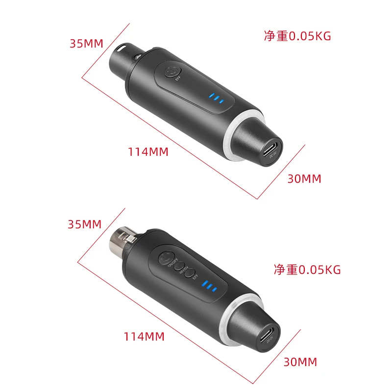 Wireless Microphone System Wireless Transmitter Receiver XLR Mic Converter Adapter Automatic Microphone For Condenser