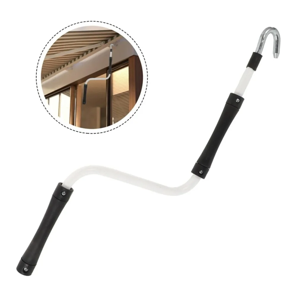 52cm Durable Metal Crank Handle For Roller Blinds Manual Operating Window Shade Tool Clear Modern Curtain Accessory Pole