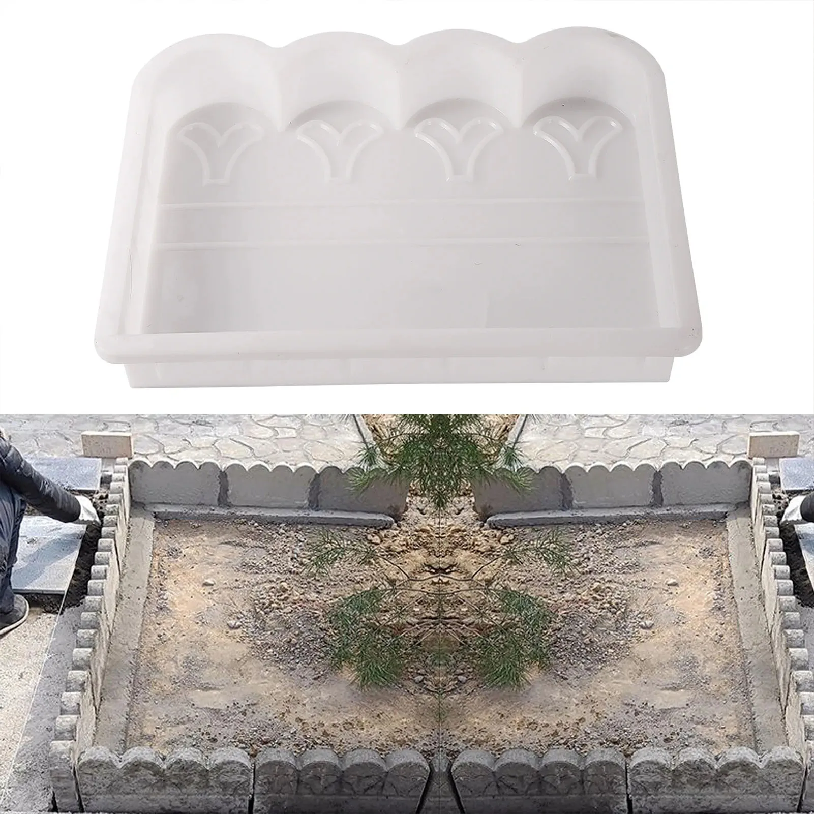 

Stone Brick Path Mold Garden Building Accessories Plastic Making DIY Fish Pond Paving Mould Home Wall Fence Road Concrete Mold