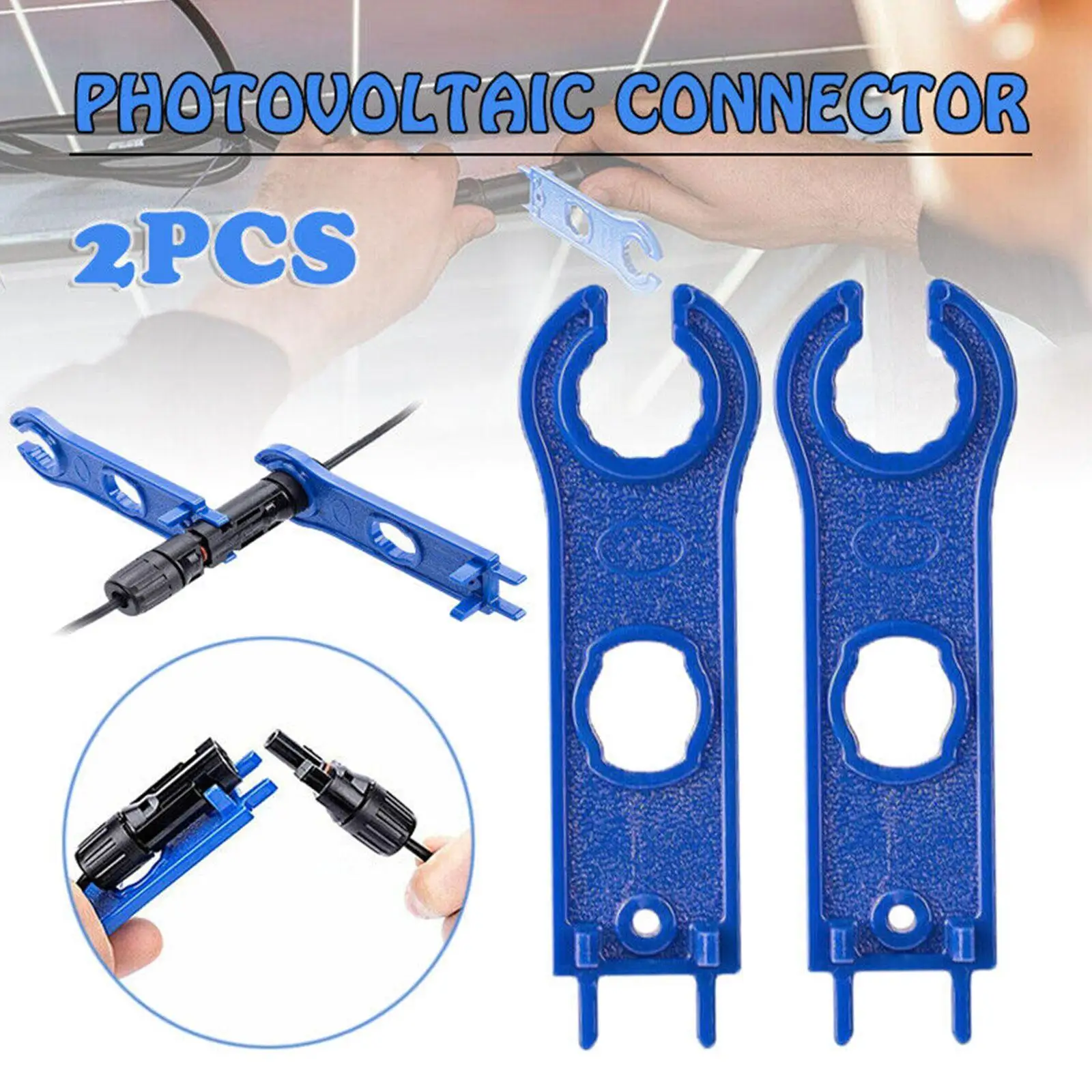 2PCS for MC4 Solar Panel Connector Disconnect Tool Spanners Wrench ABS Plastic Pocket Solar Connector Wrench