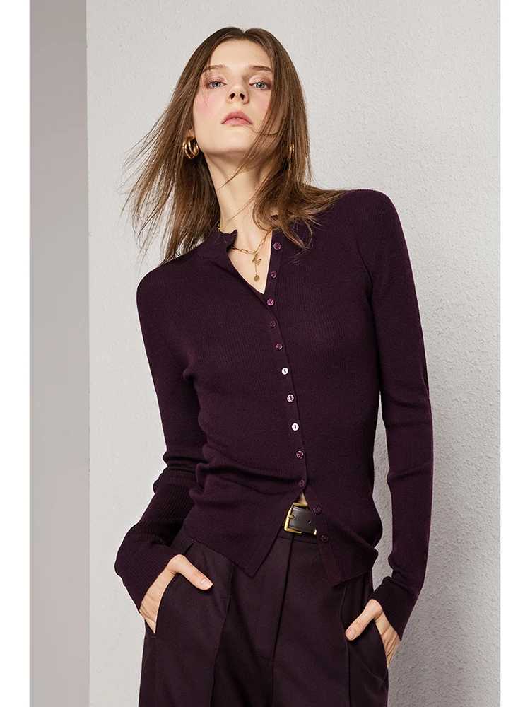 

Женский свитер UNQ Super Loose 0 Prure из мягкой шерсти Янчжоу, вязаный, с V-образным вырезом, приталенный, комфортный, теплый, длинный рукав