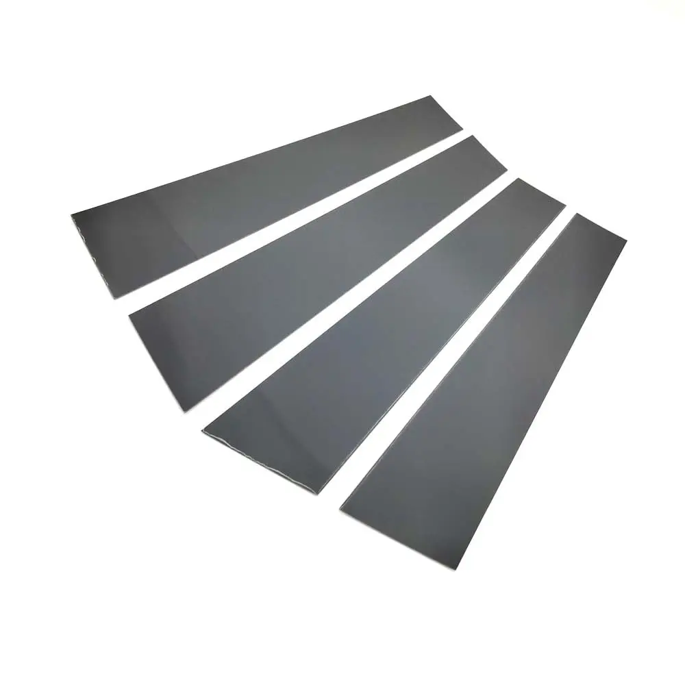 

4Pcs For Ford Fiesta Pillar Posts Door Window Trim Cover Kit Glossy Piano Black