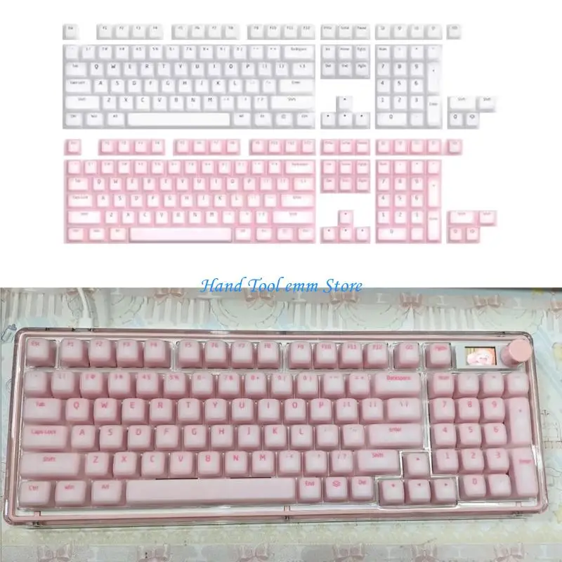 

H37F 113 Backlit Jelly Theme Keycaps Heat Sublimation Easy Installation for Mechanical Keyboards Universals