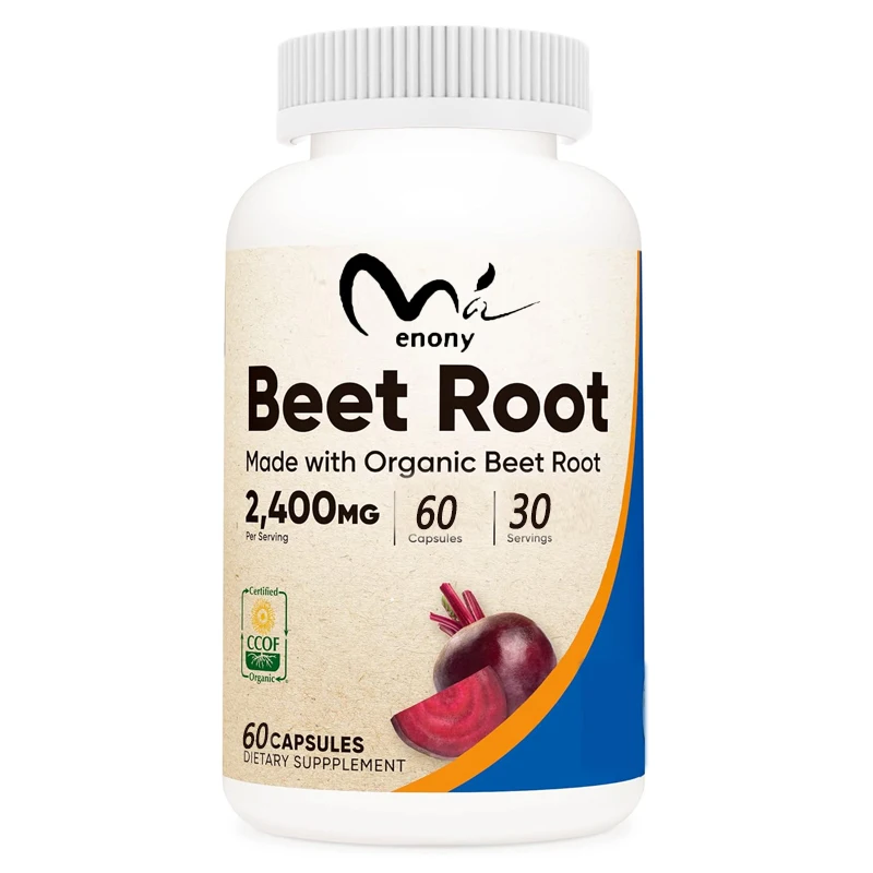 บีทรูทอินทรีย์2400มิลลิกรัม, 60แคปซูล, 30เสิร์ฟของ superfood, มังสวิรัติ, ปราศจากกลูเตน, ปราศจากถั่วเหลือง