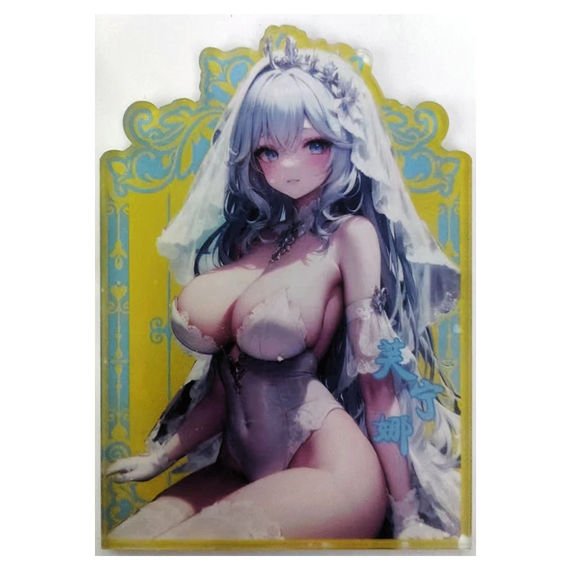 أنيمي آلهة قصة نادرة الاكريليك الانكسار تحصيل بطاقات رايدن شوغون ياي ميكو فورينا لعب للأولاد هدية عيد ميلاد