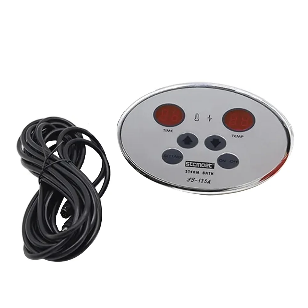 Digital Sauna Controller Wall Mount 35-110℃ Steam Generator Controller 1-12 Hours Setting for 3-27KW Sauna Heater