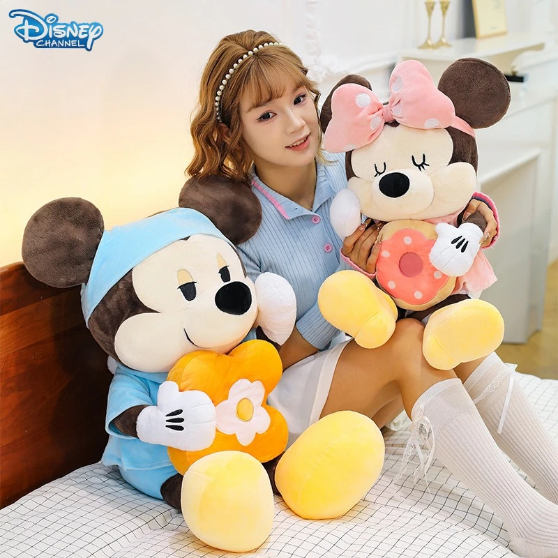 

40/55/70 см большой размер Дисней Микки Ривал Минни Маус плюшевые игрушки мультфильм аниме Peluche удобная мягкая кукла детские игрушки подарки