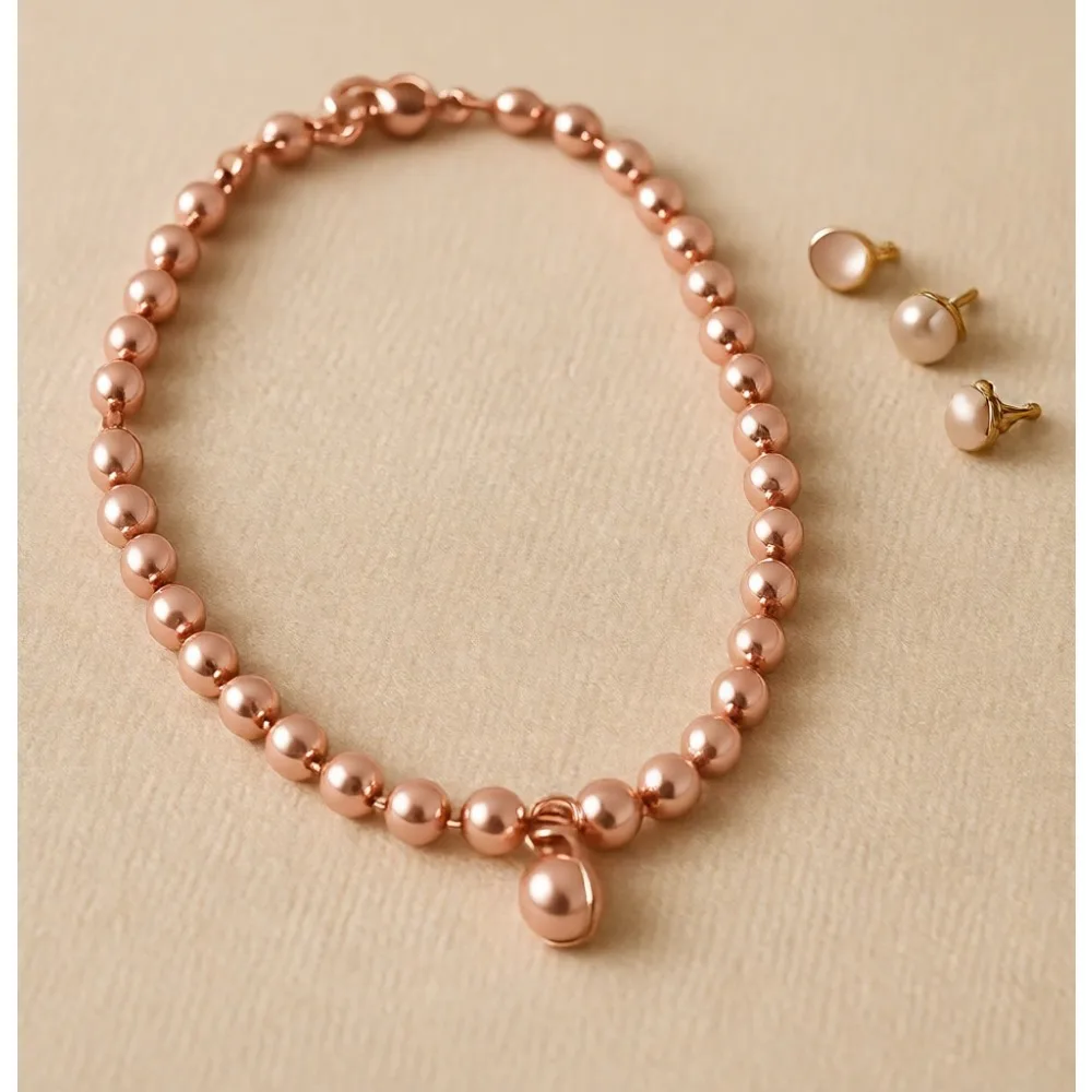 220 Gold Bead Necklaces 33 Inch Metallic Party Favors for Mardi Gras Christmas St Patricks Day Wedding Carnival