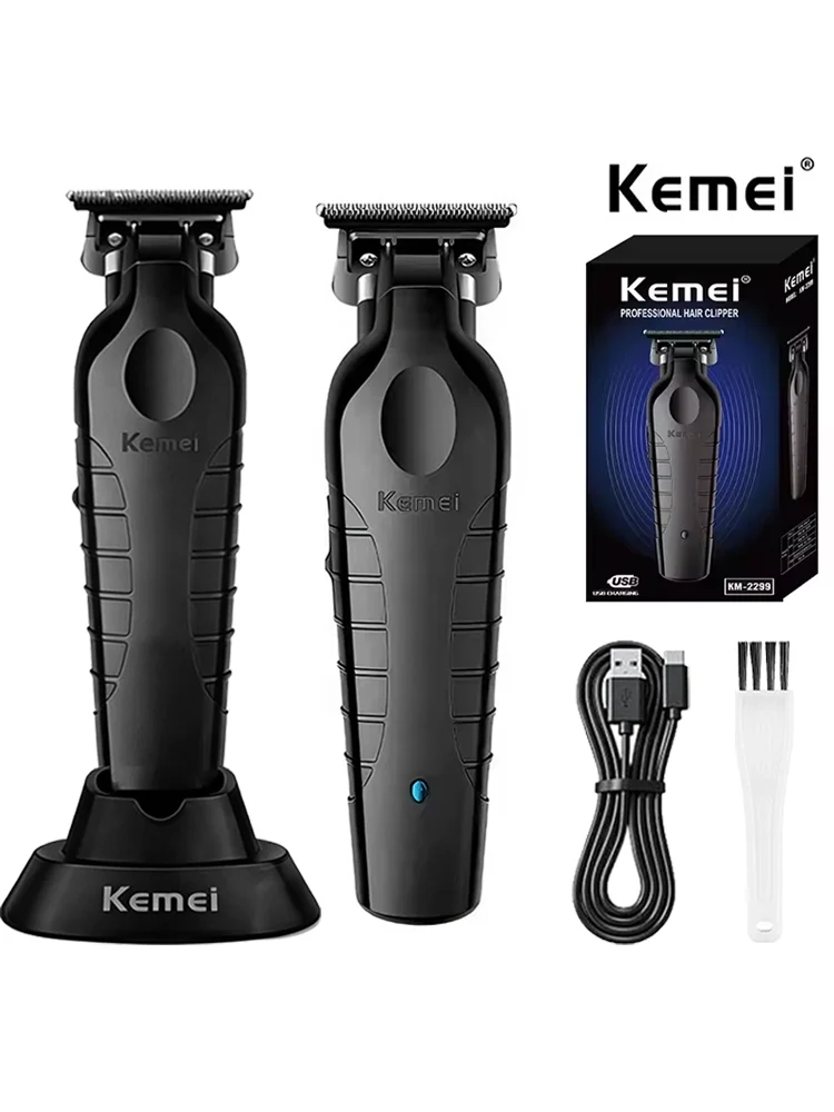 Kemei KM-2299 męska maszynka do strzyżenia włosów profesjonalna elektryczna maszynka do strzyżenia włosów USB akumulatorowy trymer fryzjerski męska elektryczna maszynka do strzyżenia włosów — zdjęcie 2